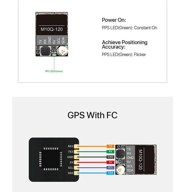 Drone Compass - Modul GPS M10Q dengan Protokol Ganda