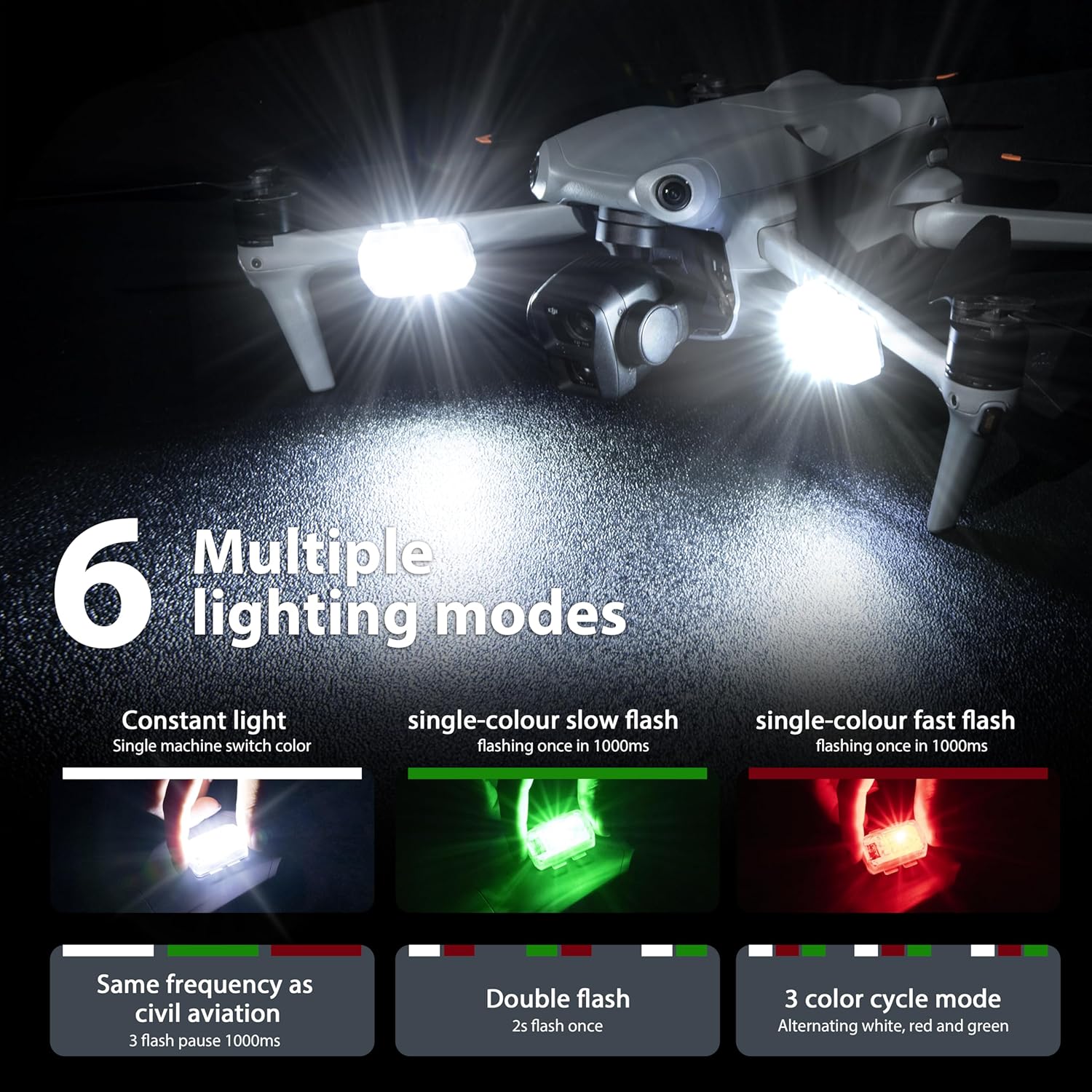 Lampu Strobo Drone STARTRC Lam - Drone Landing Gear ulasan dan harga