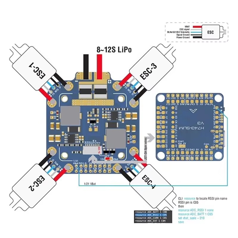 Matek System XCLASS PDB FCHUB- - Drone Power Distribution Board ulasan dan harga