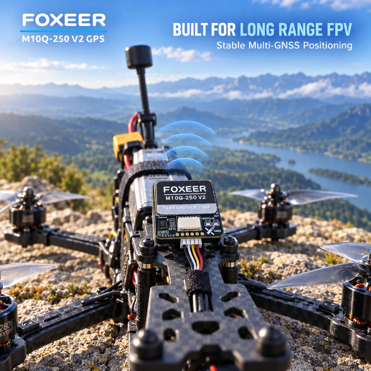 Modul GPS FOXEER M10Q-250 V2 I - Drone Compass ulasan dan harga